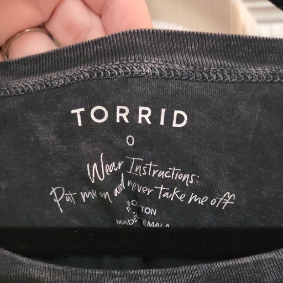 Torrid Charcoal Fairy Graphic Tee - Picture 2 of 3